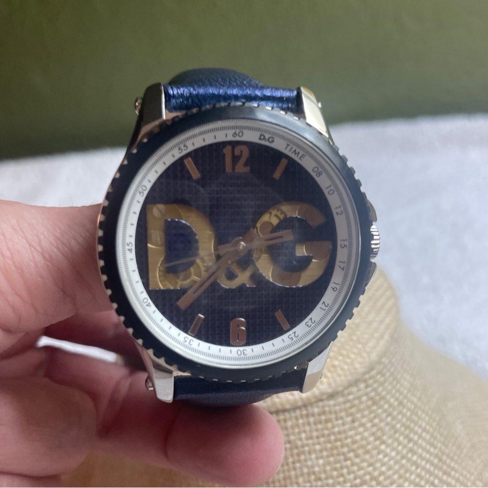 NWOT Dolce & Gabbana Royal Blue Chronograph Watch